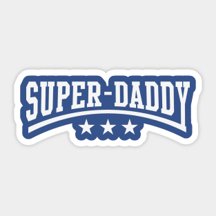 Super-Daddy (White) Sticker